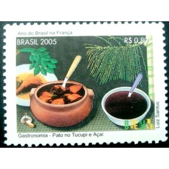 Selo postal do Brasil de 2005 Pato no Tucupi e Açai M