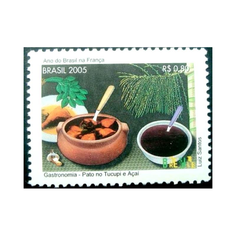 Selo postal do Brasil de 2005 Pato no Tucupi e Açai M