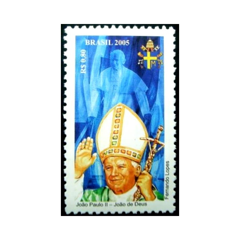 Selo postal do Brasil de 2005 João de Deus M