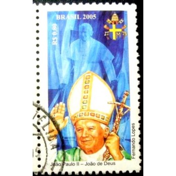 Imagem similar á do selo postal do Brasil de 2005 João de Deus U