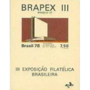 Bloco postal do Brasil de 1978 III BRAPEX M