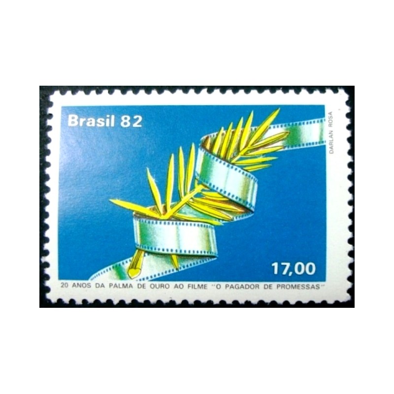 Selo postal do Brasil de 1982 O Pagador de Promessas M