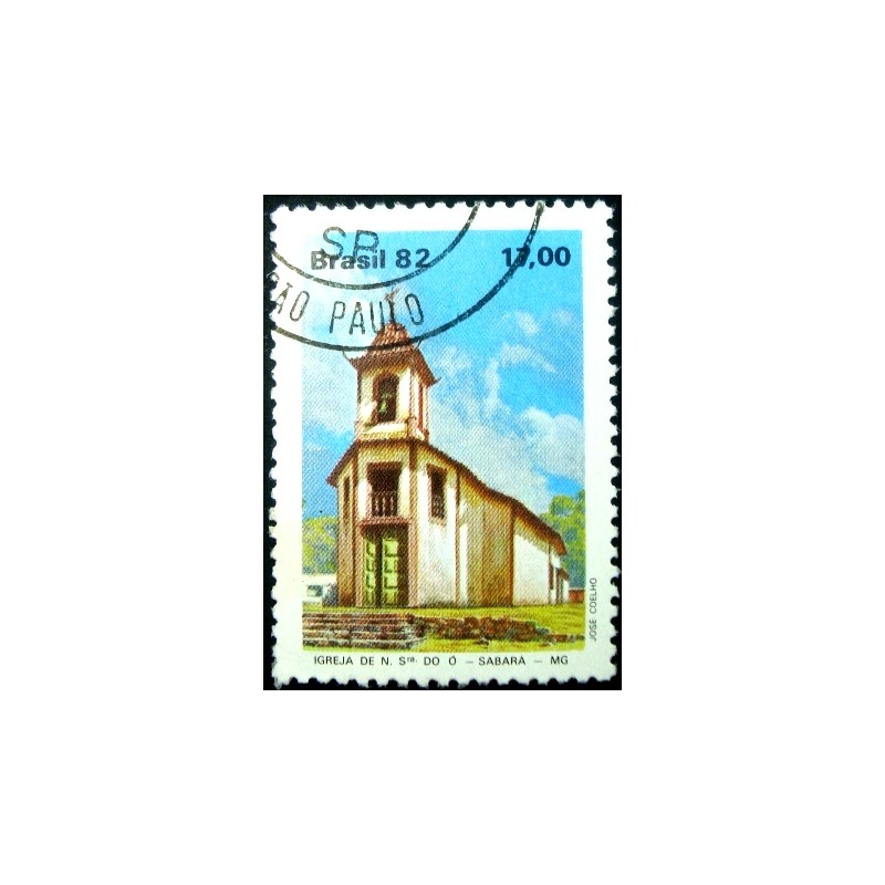 Selo postal do Brasil de 1982 Igreja de N.S.do Ó N1D