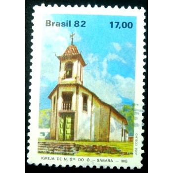 Imagem similar à do selo postal do Brasil de 1982 Igreja de N.S. do Ó  U