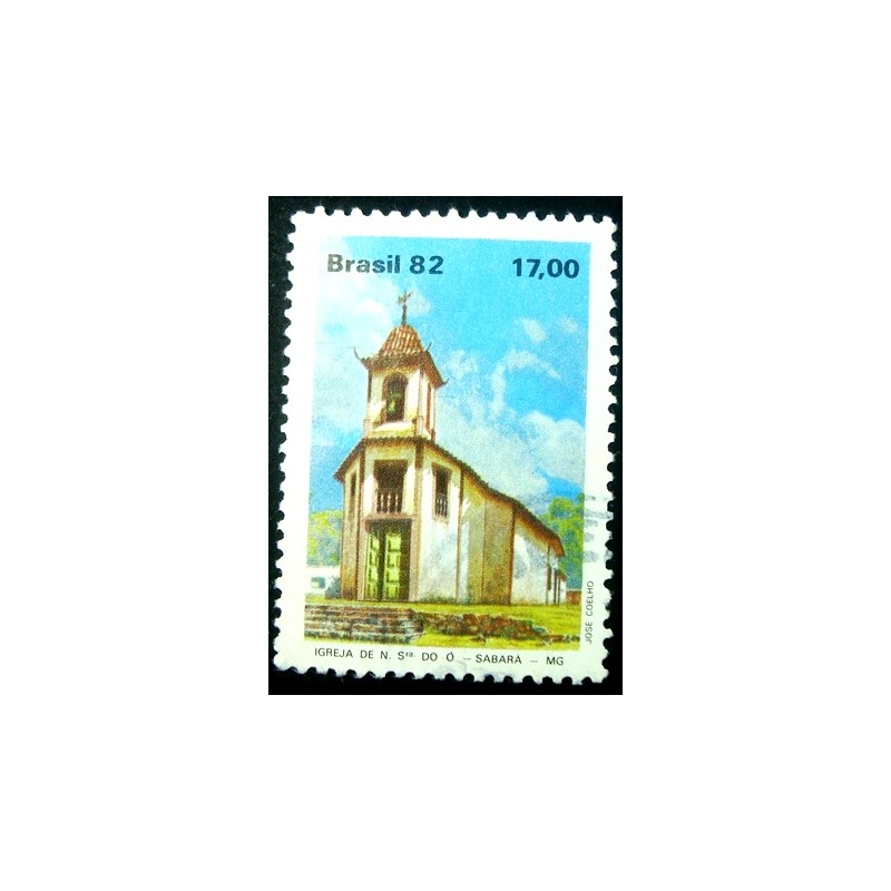 Imagem similar à do selo postal do Brasil de 1982 Igreja de N.S. do Ó  U