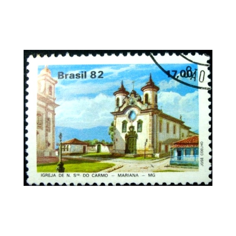 Selo postal do Brasil de 1982 Igreja de N.S.do Carmo N1D