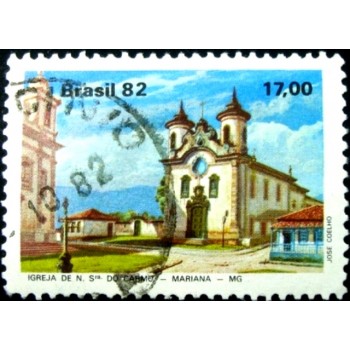 Selo postal do Brasil de 1982 Igreja de N.S.do Carmo U