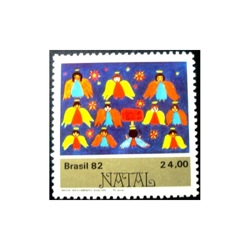 Selo postal do Brasil de 1982 Coro M