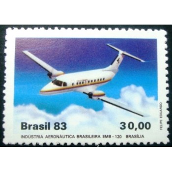 Selo postal de 1983 EMB 120 Brasília M