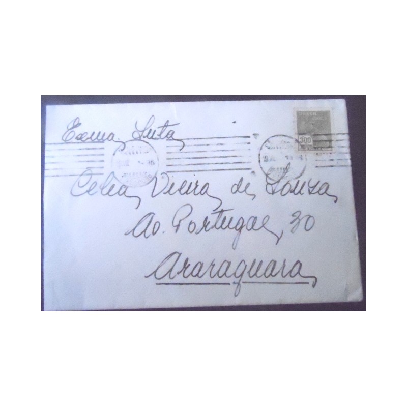 Imagem do Envelope circulado em 1936 entre São Paulo x Araraquara 13