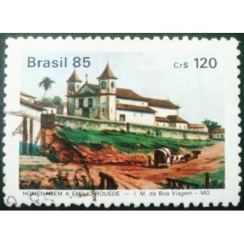 Imagem similar à do selo postal do Brasil de 1985 Igreja da Boa Viagem U