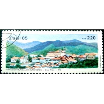 Selo postal do Brasil de 1985 Ouro Preto MCC