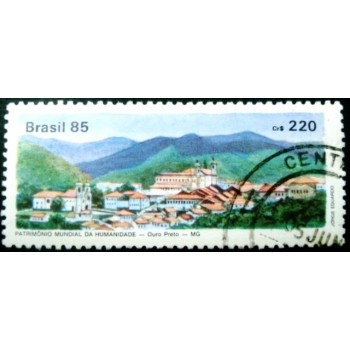 iMAGEM SIMILAR À DO Selo postal do Brasil de 1985 Ouro Preto  U