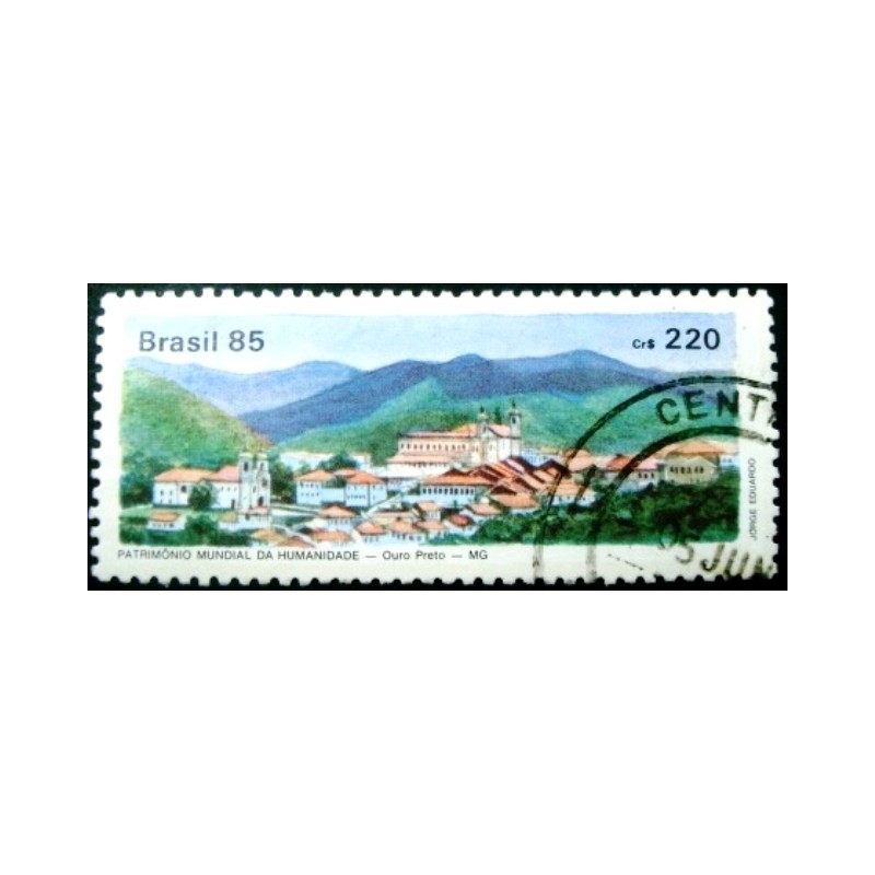 iMAGEM SIMILAR À DO Selo postal do Brasil de 1985 Ouro Preto  U