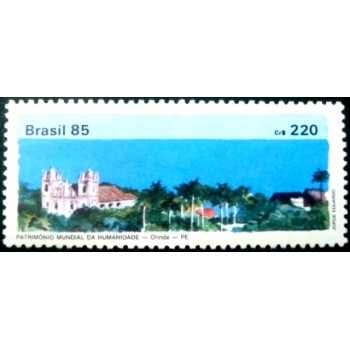 Selo postal do Brasil de 1985 Olinda M