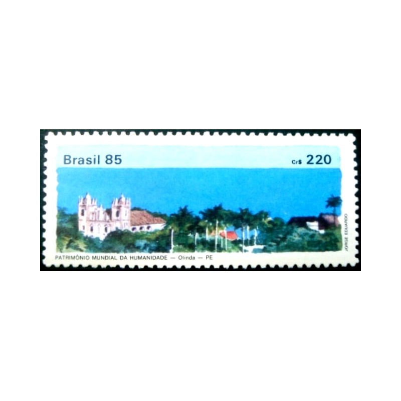 Selo postal do Brasil de 1985 Olinda M