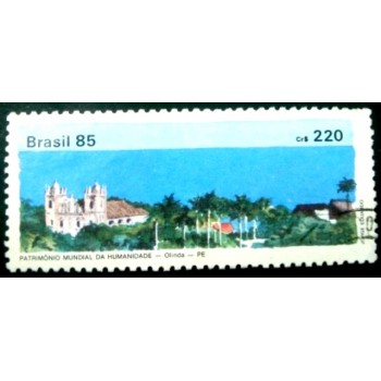 Imagem similar á do selo postal do Brasil de 1985 Olinda U