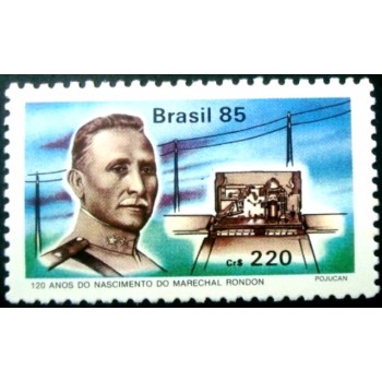 Selo postal de 1985 Marechal Rondon M