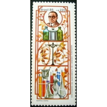Selo postal do Brasil de 1985 Candido Fontoura M