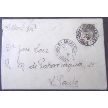 Imagem do Envelope circulado em 1936 entre Araraquara x São Paulo 15