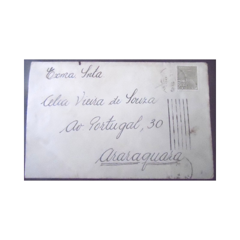 Imagem do Envelope circulado em 1936 entre São Paulo x Araraquara 16