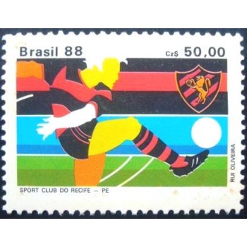 Selo postal do Brasil de 1988 Sport Club M