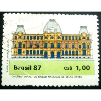 Imagem similar à do selo postal do Brasil de 1987 Belas Artes U