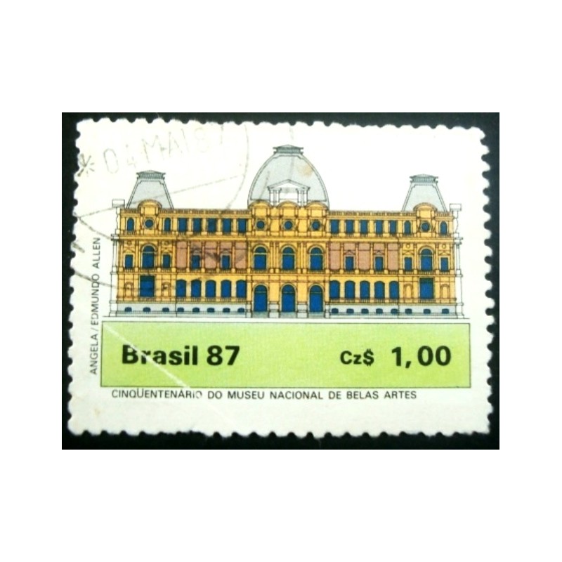 Imagem similar à do selo postal do Brasil de 1987 Belas Artes U