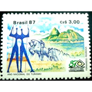 Selo postal do Brasil de 1987 Monumentos M