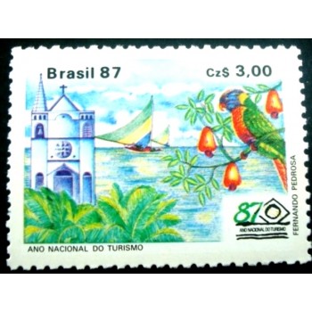 Selo postal do Brasil de 1987 Monumentos do Norte M