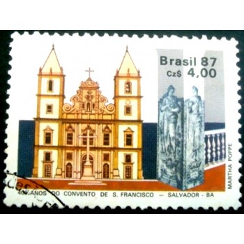 Imagem similar à do selo postal do Brasil de 1987 Convento São Francisco M