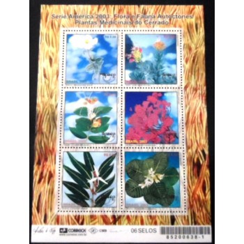 Bloco postal do Brasil de 2003 - Plantas Medicinais do Cerrado