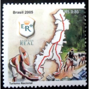 Selo postal do Brasil de 2005 Mapa M