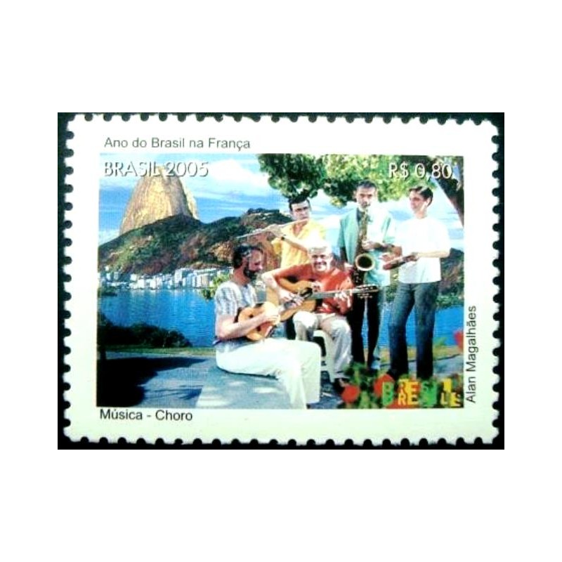 Selo postal do Brasil de 2005 Choro M