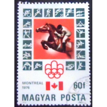 Imagem do selo postal da Hungria de 1976 21st Summer Olympics 60f