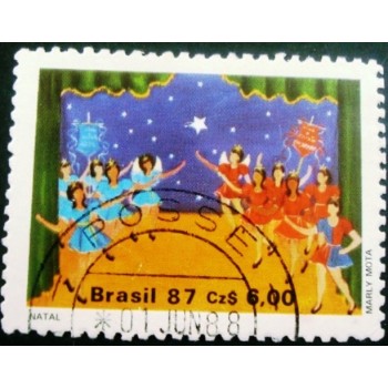 Imagem similar à do selo postal do Brasil de 1987 Folguedos Populares U