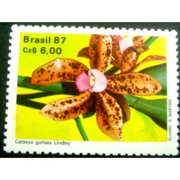 Selo postal de 1987 Cattleya guttata N