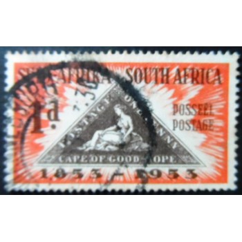 Selo postal da África do Sul de 1953 Cape Triangular Stamp