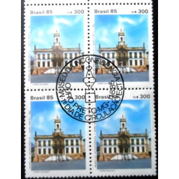 Quadra postal de 1985 - Museu da Inconfidência MCC