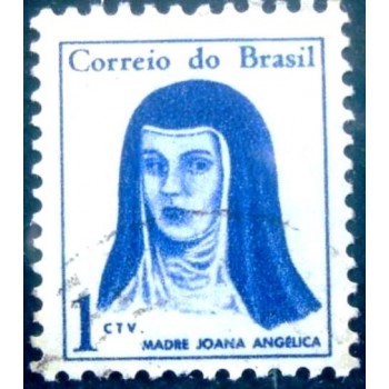 Imagem similar à do selo postal do Brasil de 1955 Madre Joana Angélica U