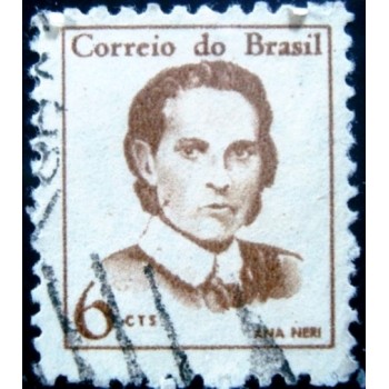 Imagem similar à do selo postal do Brasil de 1967-  Ana Neri 530 U