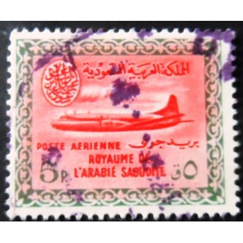 Selo postal da Arábia Saudita de 1960 Convair