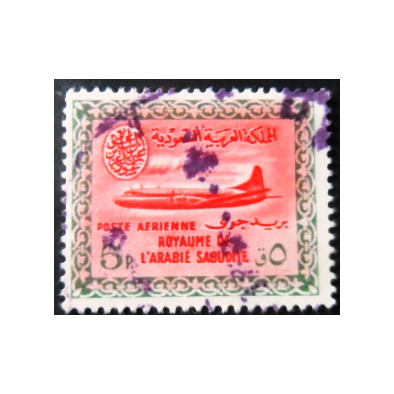 Selo postal da Arábia Saudita de 1960 Convair