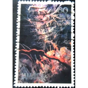 Selo postal da Jamaica de 1981 Black Coral