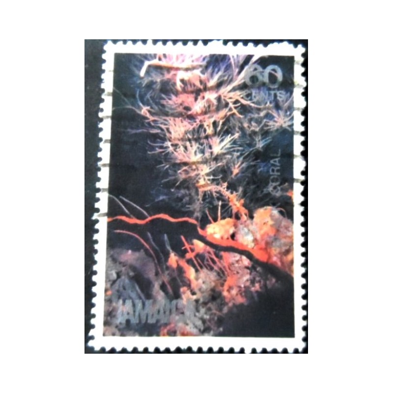 Selo postal da Jamaica de 1981 Black Coral