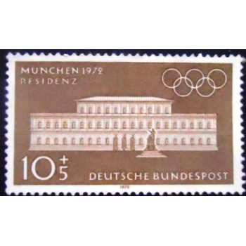 Imagem do selo postal da Alemanha de 1970 Residence
