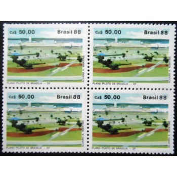 Quadra de selos postais do Brasil de 1988 - Plano Piloto de Brasília M