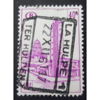 Selo postal da Bélgica de 1954 Midi Station