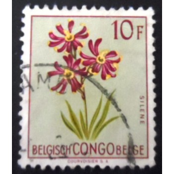 Imagem similar à do selo postal do Congo Belga de 1952 Silene burchellii