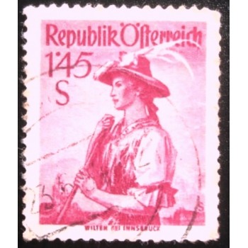 Imagem similar à do selo postal da Áustria de 1958 Wilten U